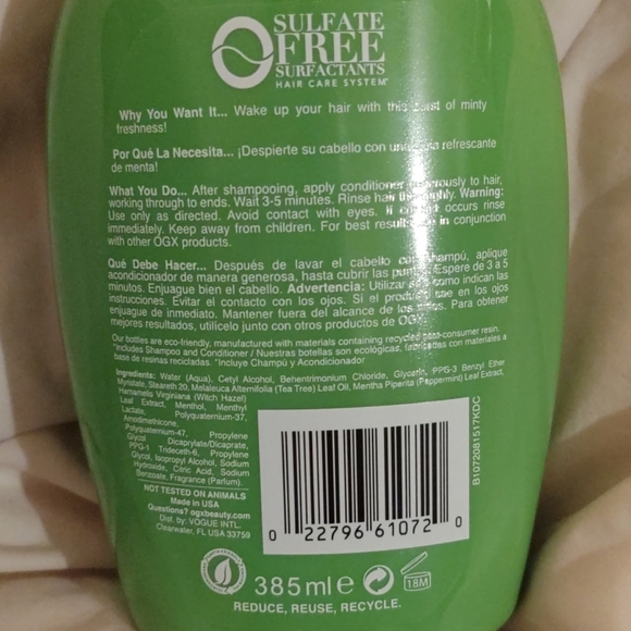teatree mint shampoo & conditioner - Picture 3 of 5